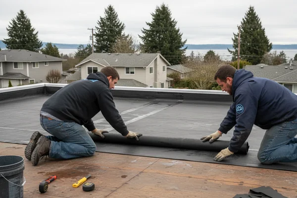 Flat Roof Replacement in Everett, Washington